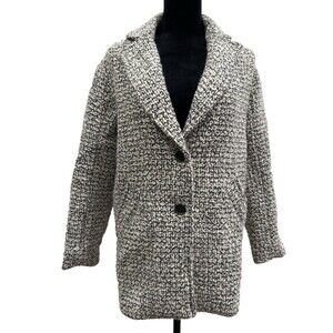 Abercrombie & Fitch Women’s Wool Blend Coat Boucle Short Peacoat Jacket XS Size